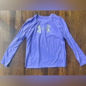 Under Armour Girls Long Sleeve Shirt (Size Large)